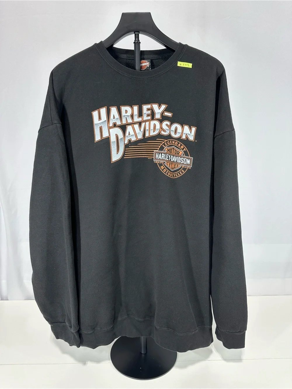 #348 Harley Davidson Men's 3XL Battlefield Gettysburg Black Crew Neck Sweatshirt